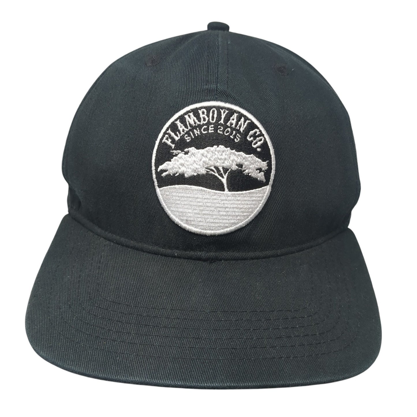 Flamboyan Co. Since 2015 Snapback Cap Black One Size Adjustable Embroidered