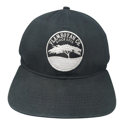 Flamboyan Co. Since 2015 Snapback Cap Black One Size Adjustable Embroidered