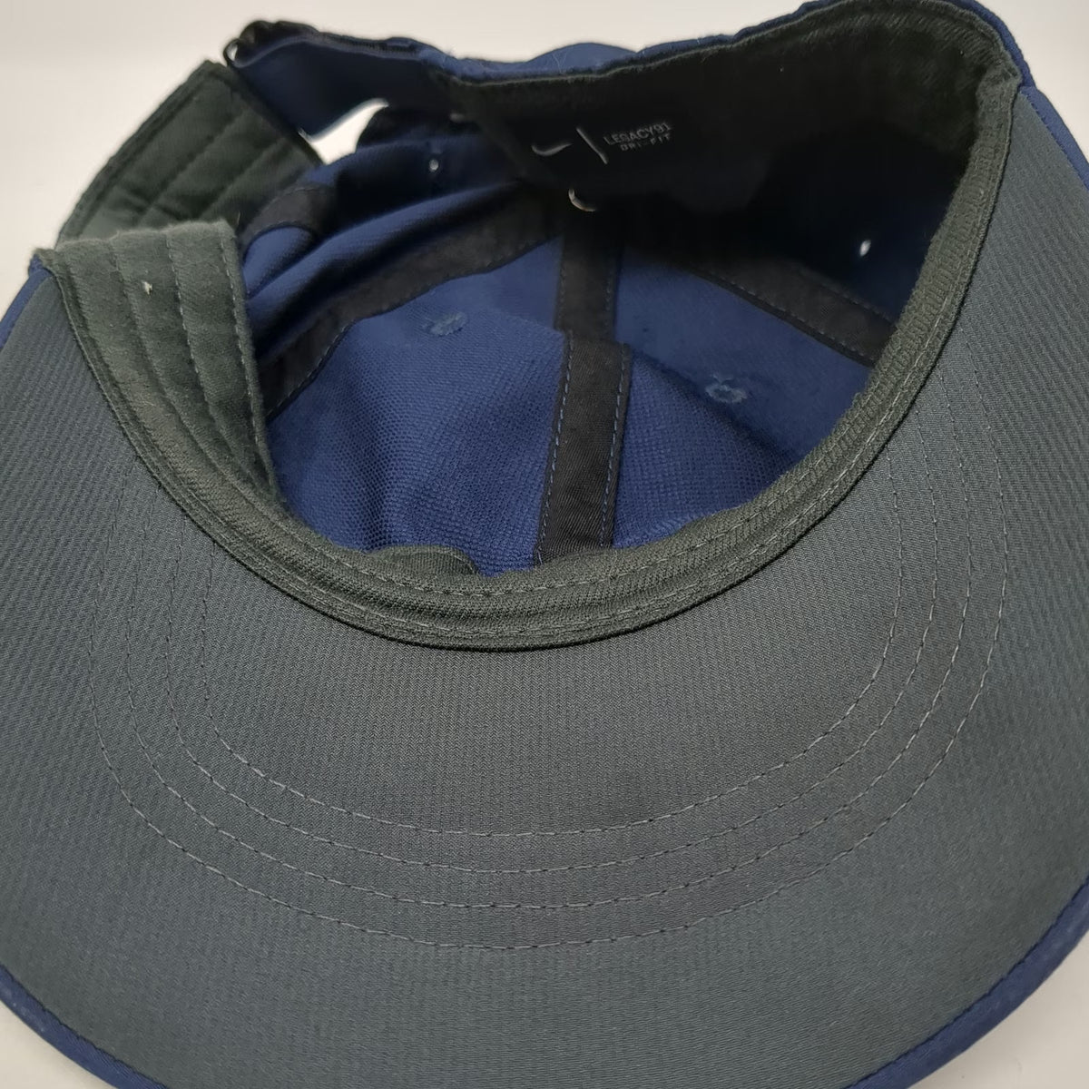 Nike Baseball Cap Blue One Size Legacy 91 Dri-Fit Strapback Swoosh Moisture Hat