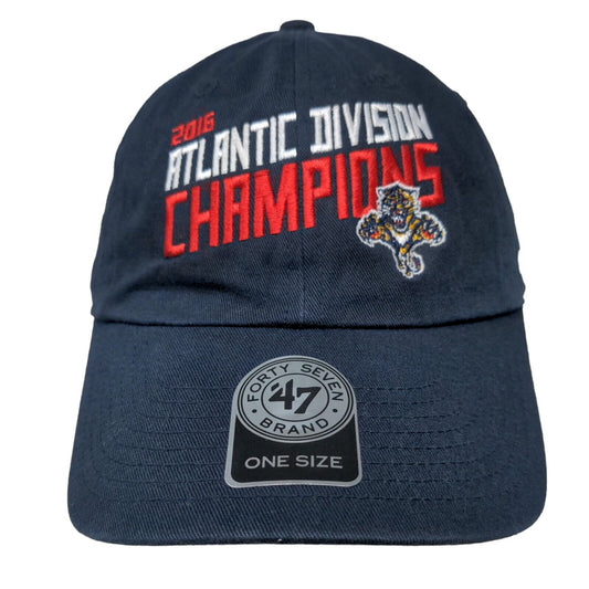 '47 Brand Men's Slideback Hat Blue OS 2016 Atlantic Division Florida Panthers