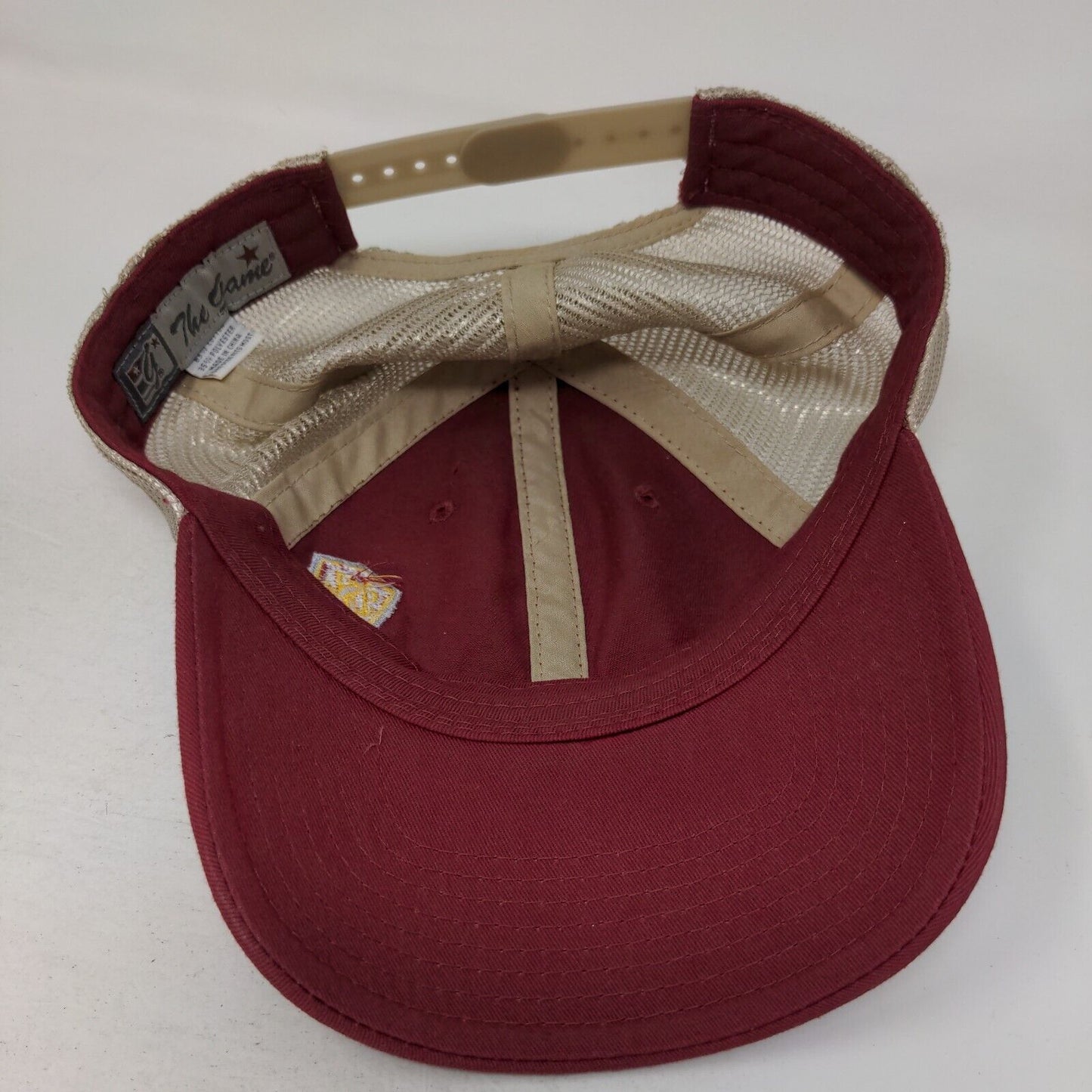 The Game Snapback Mesh Back Hat OSFM Embroidered Lion Logo Cotton Blend