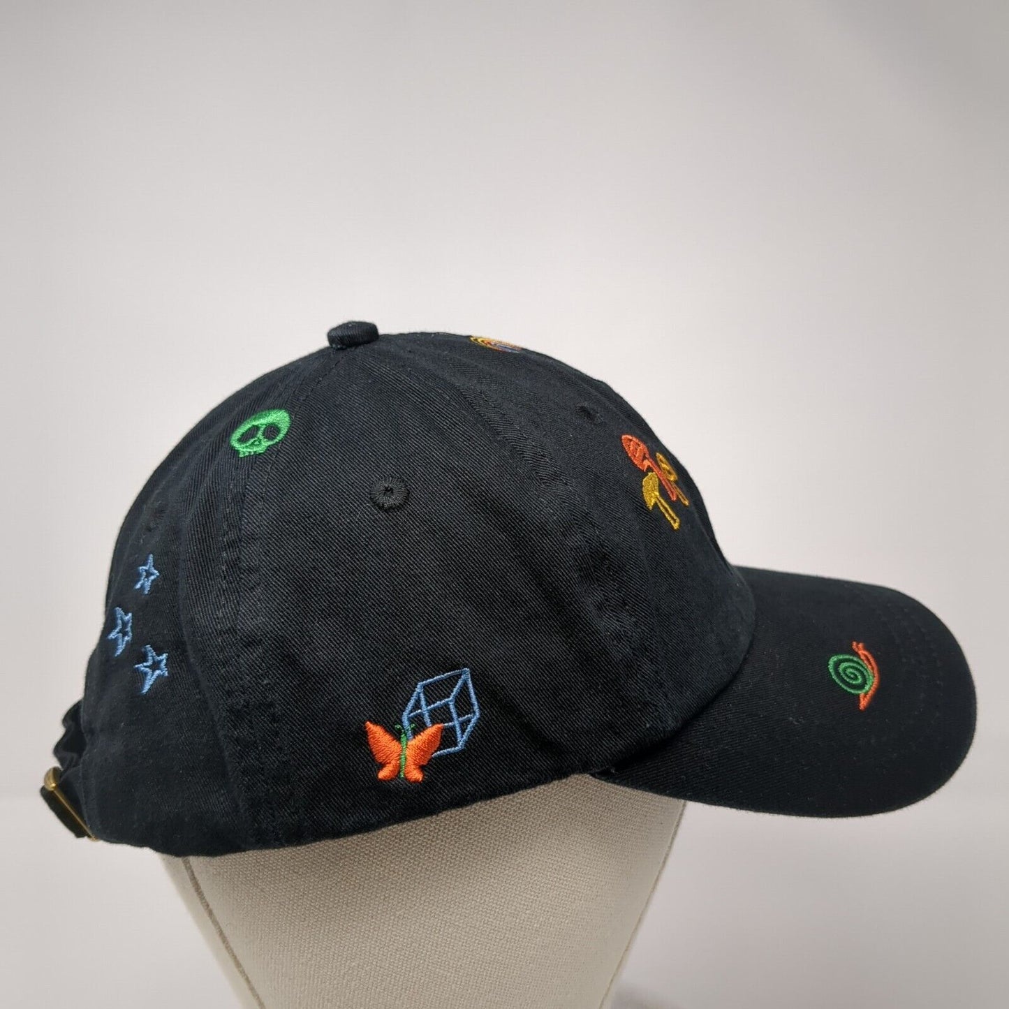 Empyre Slideback Hat Black One Size Adjustable Embroidered Embellished