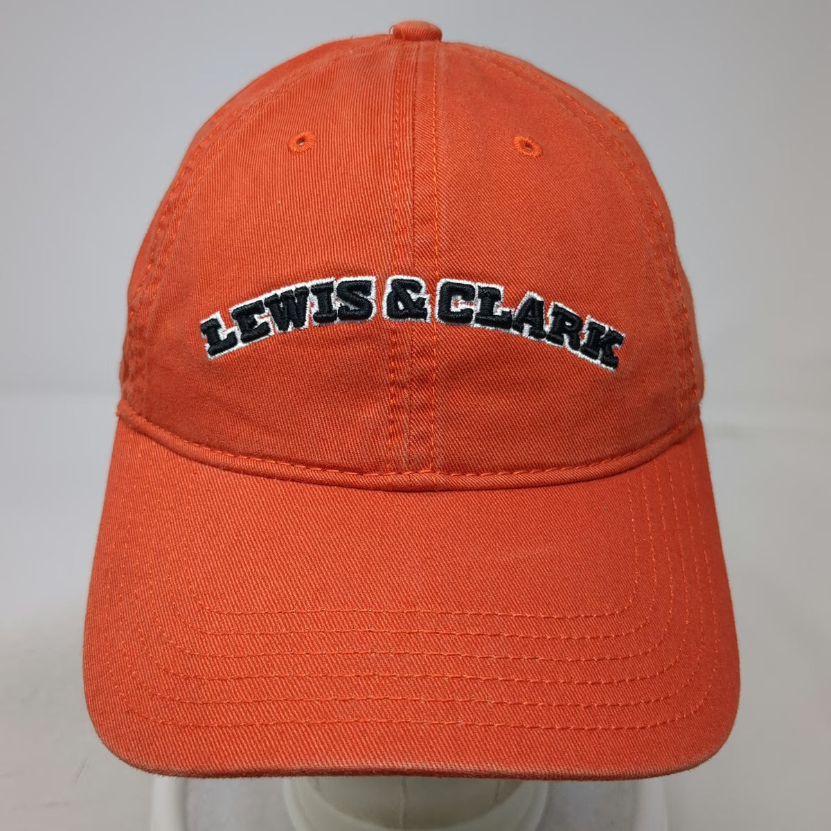 Legacy Baseball Cap Orange One Size Lewis & Clark Embroidery Slideback Hat
