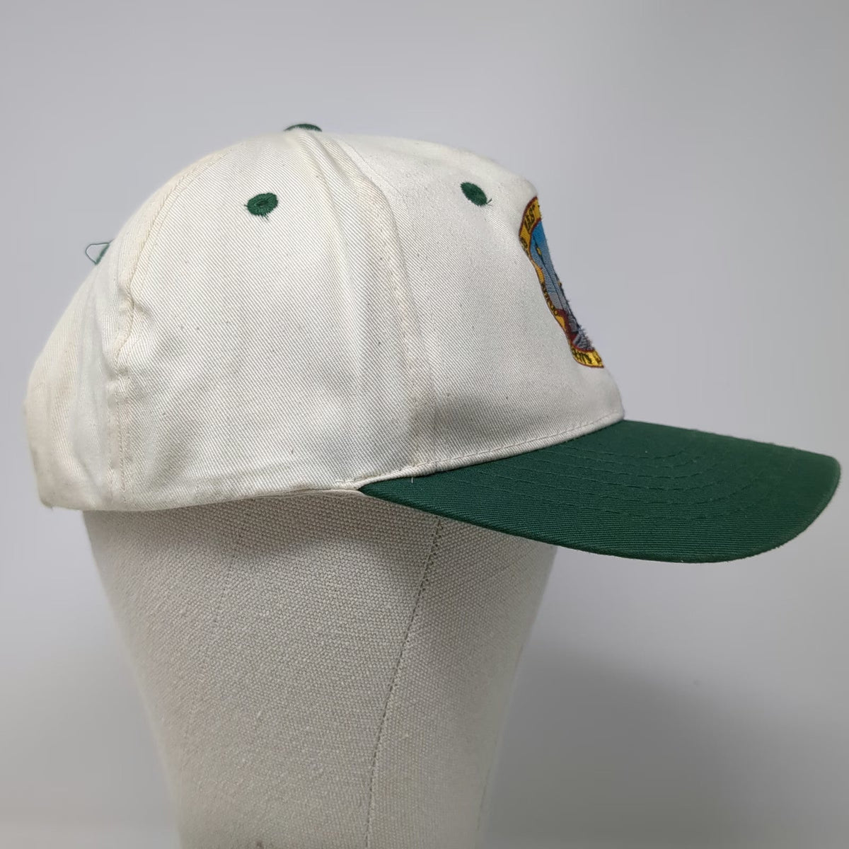 Cobra Caps Snapback White Green One Size New Orleans Gulf Coast RWY Train Hat
