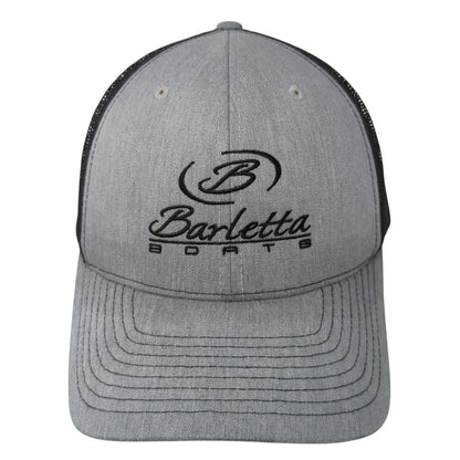 Barletta Sports Snapback Trucker Hat Gray One Size Mesh Back Richardson