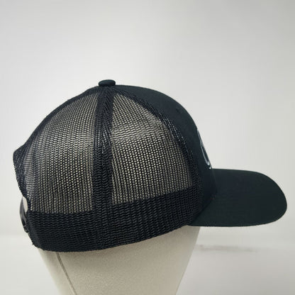Mathews Trucker Hat Black One Size Archery Embroidered Logo Mesh Back Snapback
