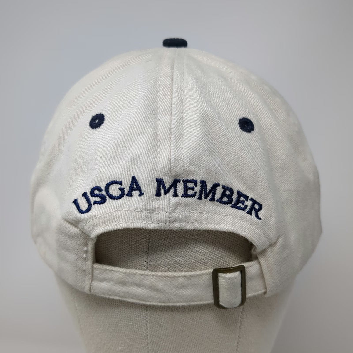 Slideback Baseball Cap White Blue One Size USGA Member 104th U.S. Open Golf Hat