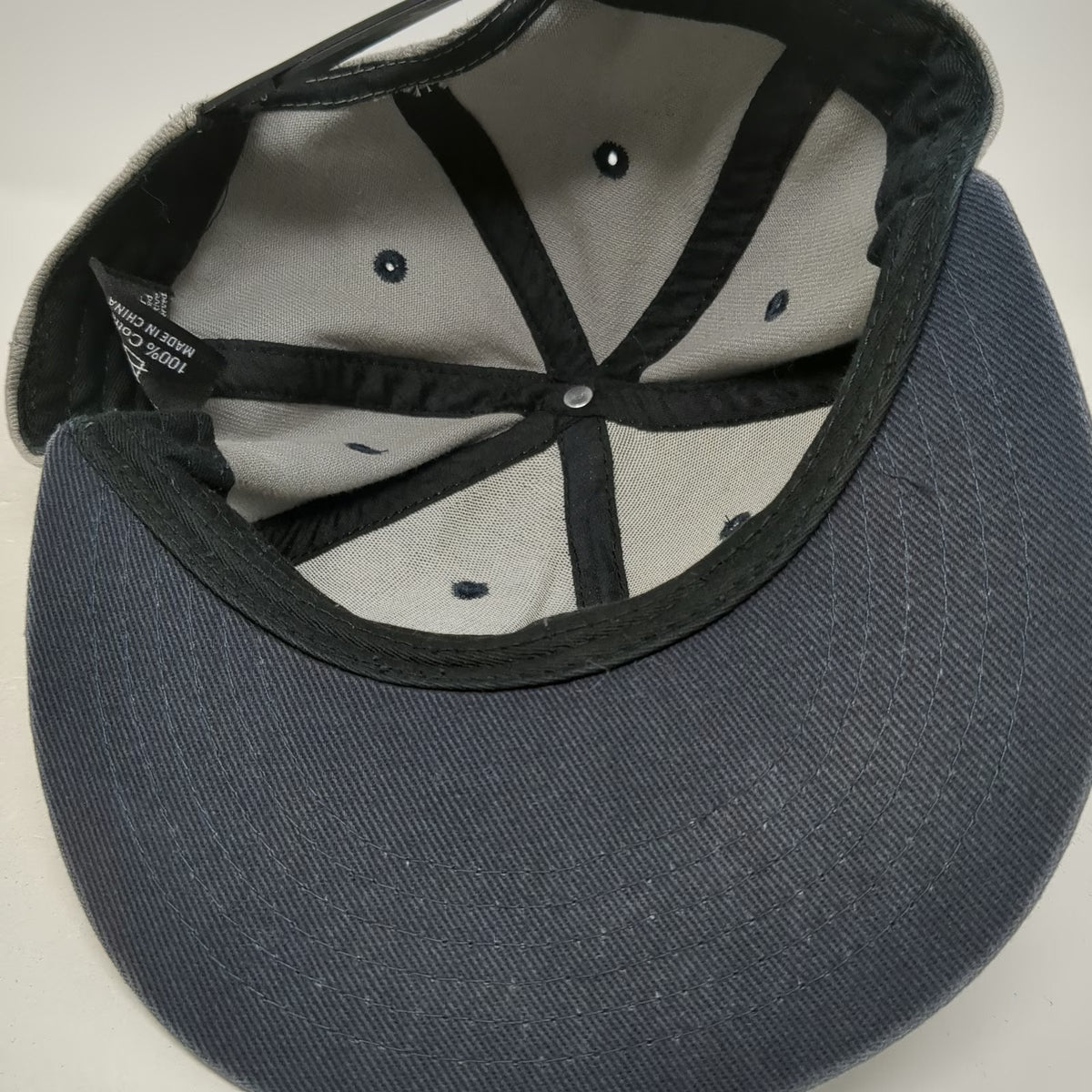 Numskull PlayStation Logo Gray Snapback Hat One Size Controller Pattern Flat