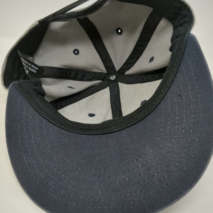 Numskull PlayStation Logo Gray Snapback Hat One Size Controller Pattern Flat