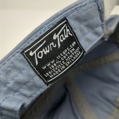 Town Talk Army Cap Blue One Size Cotton Strapback Scroll Graphic Twill Flat hat