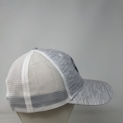 The Amelia River Club Snapback Trucker Hat Gray OS Classic Fit Mesh Back Ahead