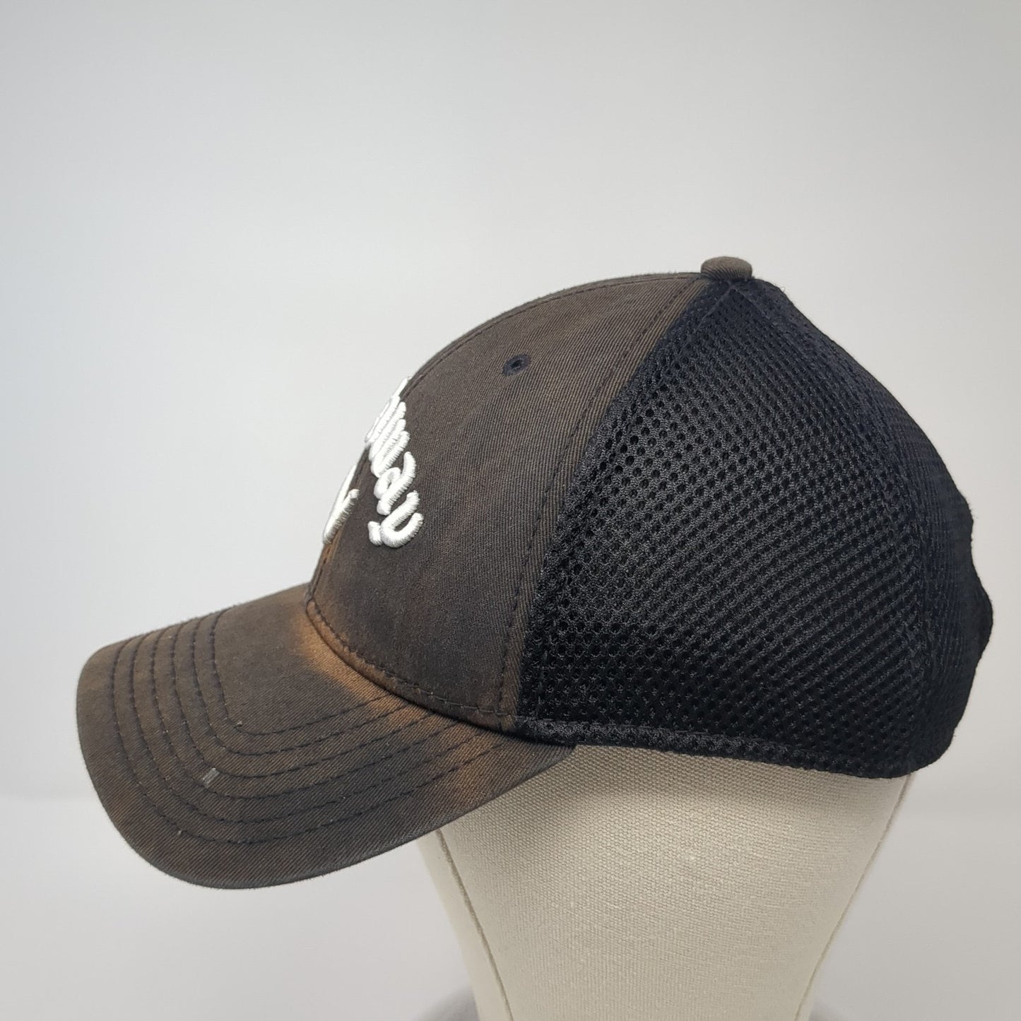 Callaway Spell Out Strapback Hat Black One Size Tour Authentic 6 Panel