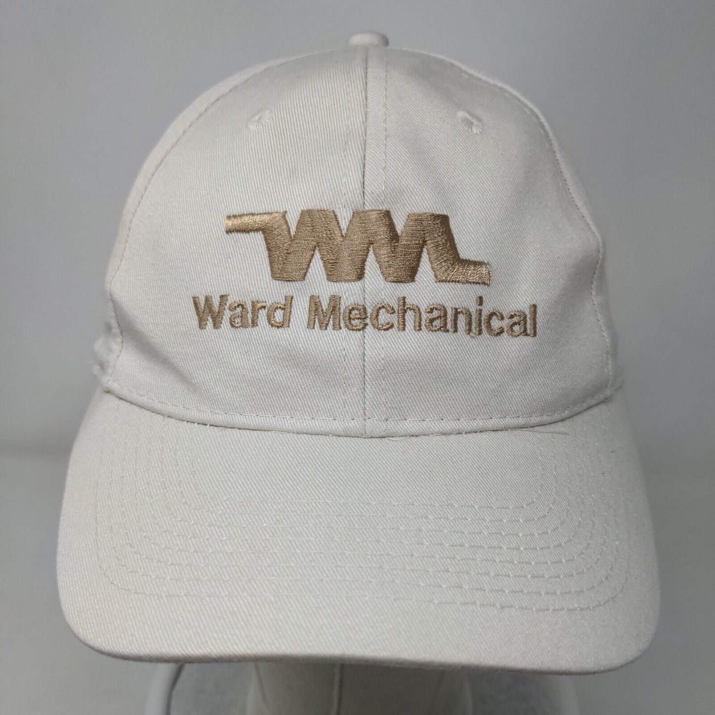 Ward Mechanical Strapback Hat Tan One Size Embroidered Adjustable