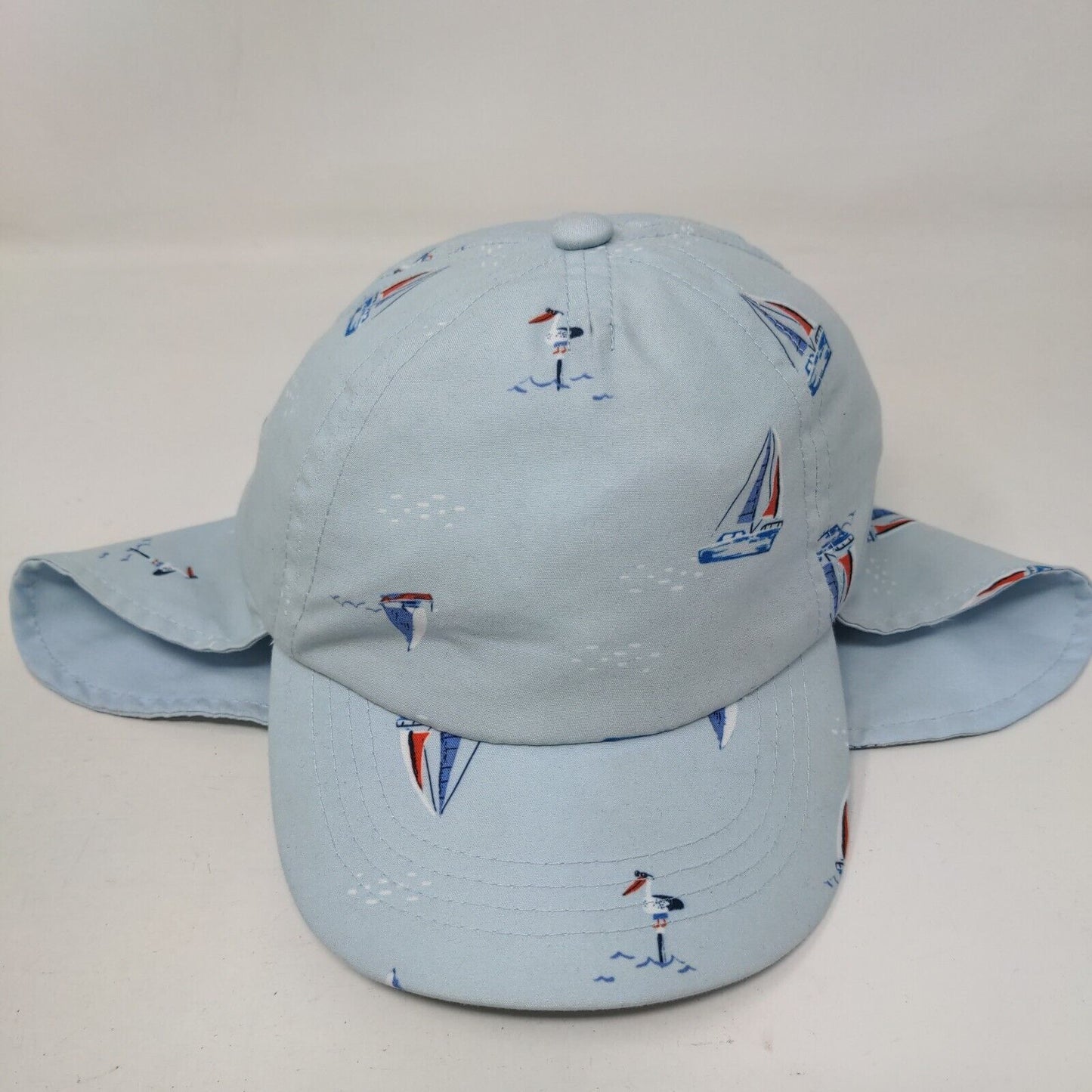 Unbranded Cap Sun Hat Blue One Size Sailboat Neck Flap Outdoor