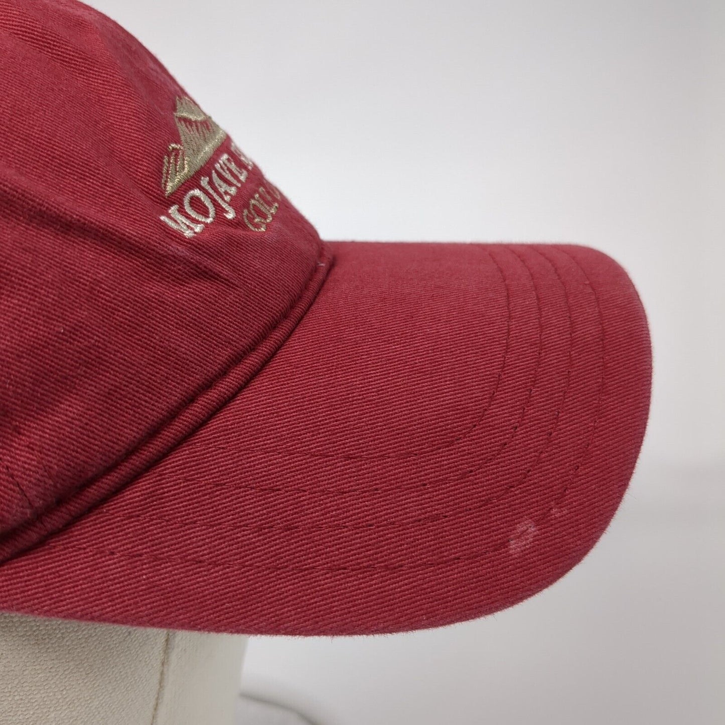 Mojave Resort Golf Club Strapback Hat Red One Size Adjustable Embroidered Pukka