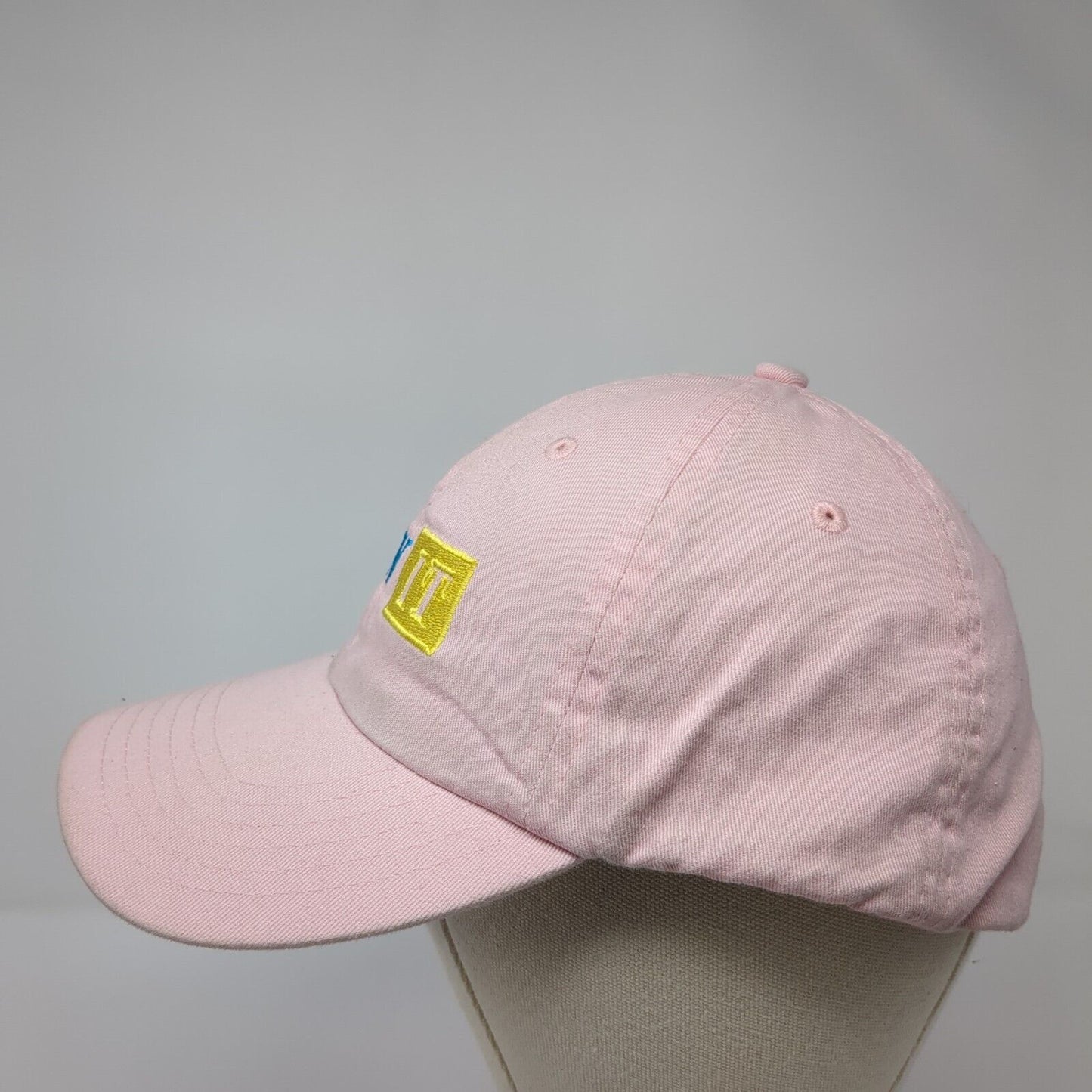 Own It Slideback Hat Pink One Size Adjustable Embroidered 6 Panel Cotton