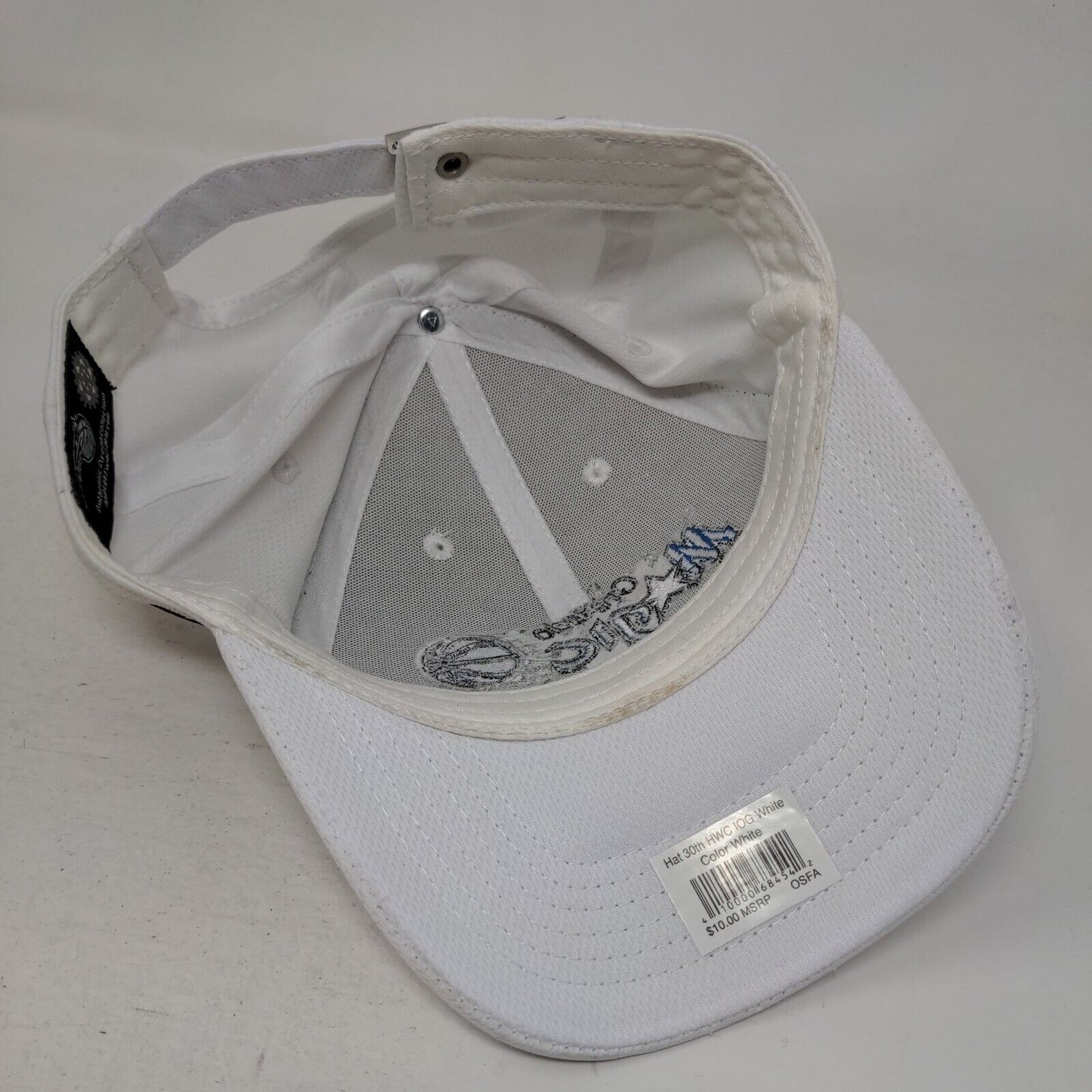 Orlando Magic Slideback Hat White OSFA Embroidered Logo Adjustable NBA