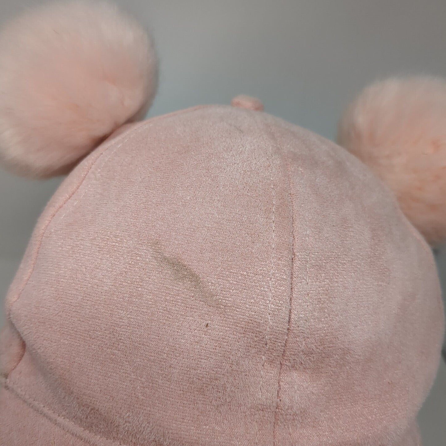 David And Young Strapback Pom Pom Hat Pink OSFM Adjustable Solid Blank