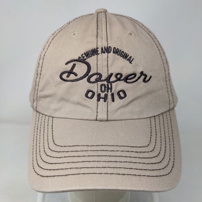 Dover Ohio Genuine and Original Slideback Hat Tan One Size Embroidered 6 Panel