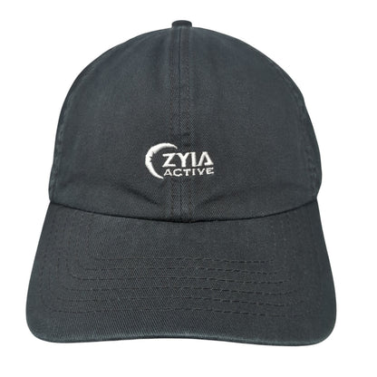Zyia Active Est. 2017 Slideback Baseball Cap Black OS Adjustable Embroidered