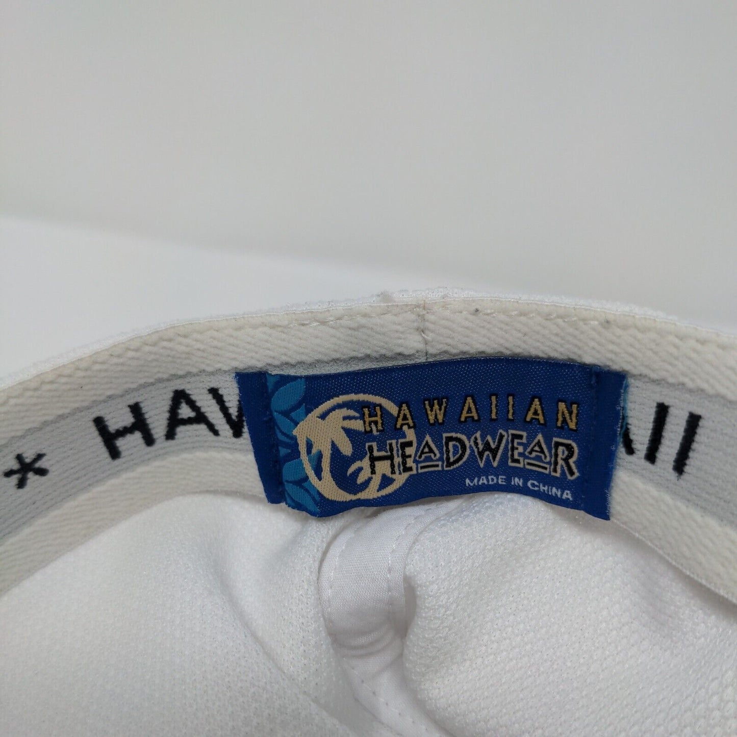 Golf Kona Fitted Hat White One Size Embroidered Hawaiian Headwear