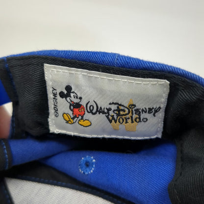 Walt Disney World Snapback Blue One Size Character Logo Mickey Tigger Goofy Hat