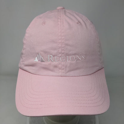 Regions Slideback Hat Pink One Size Adjustable Embroidered Port Authority Cotton