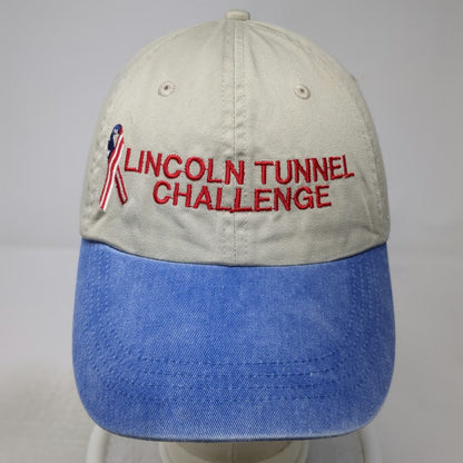 Anvil Baseball Cap Beige Blue One Size Lincoln Tunnel Challenge Hat Slideback
