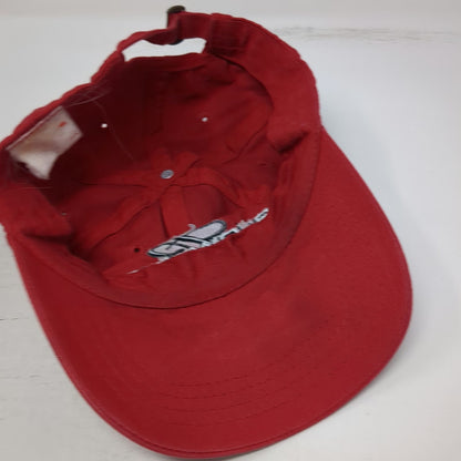 Budweiser Baseball Cap Red One Size Script B Crown Logo Cotton Slideback Hat