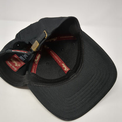 Indian Motorcycle Patch Slideback Hat Black One Size Adjustable 6 Panel