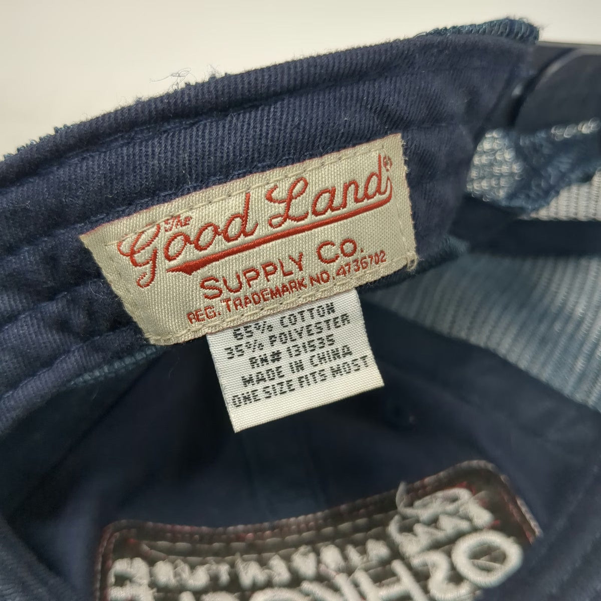 The Good Land Supply Co Trucker Hat Blue One Size EAA AirVenture Oshkosh 2018