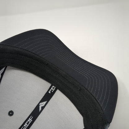 Pacific Headwear Fitted Trucker Hat Gray 7 3/8-8 Lightweight Mesh Back Blank