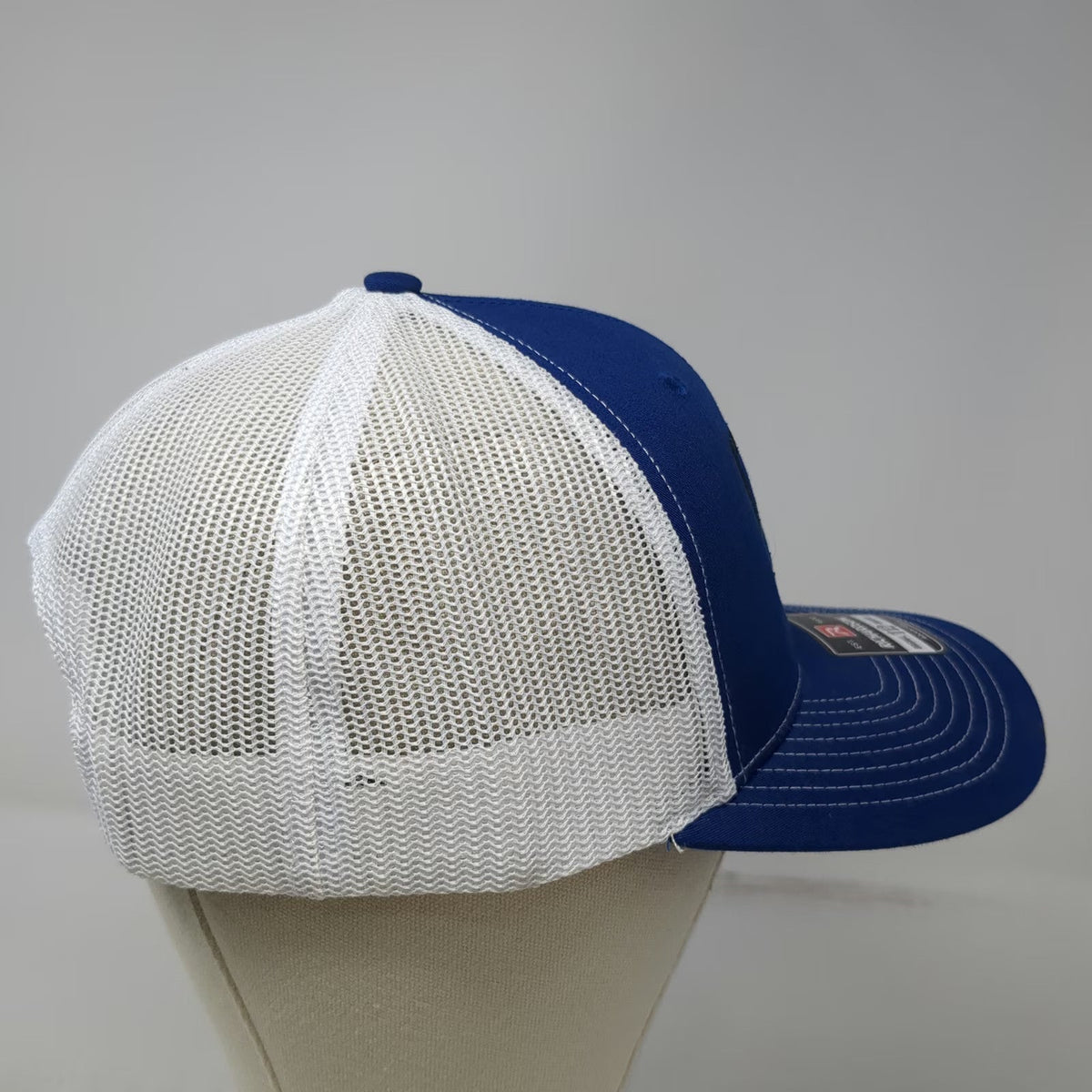 Richardson Trucker Hat Blue White OSFM Snapback Pro Mod Manufacturing 112 Mesh