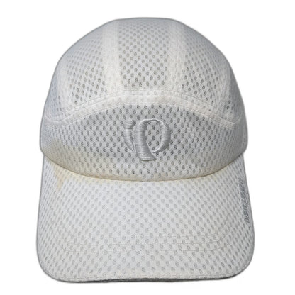 Pearl Izumi 5 Panel White One Size Mesh Breathable Running Cycling Hat