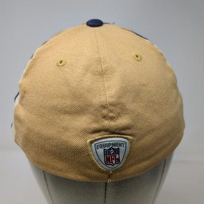 St Louis Rams NFL Reebok Blue Gold One Size Stretch Fit Contrast Panel Logo Hat