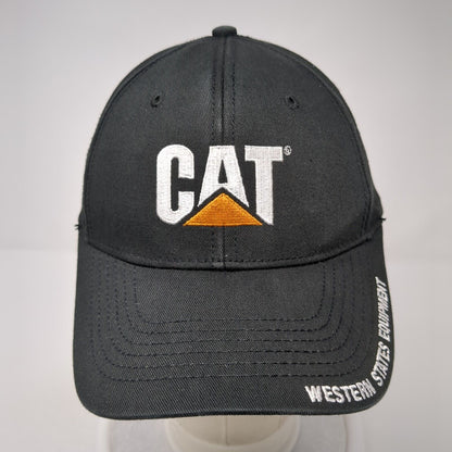 CAT Western States Equipment Black OS Adjustable Embroidered 6 Panel Cotton