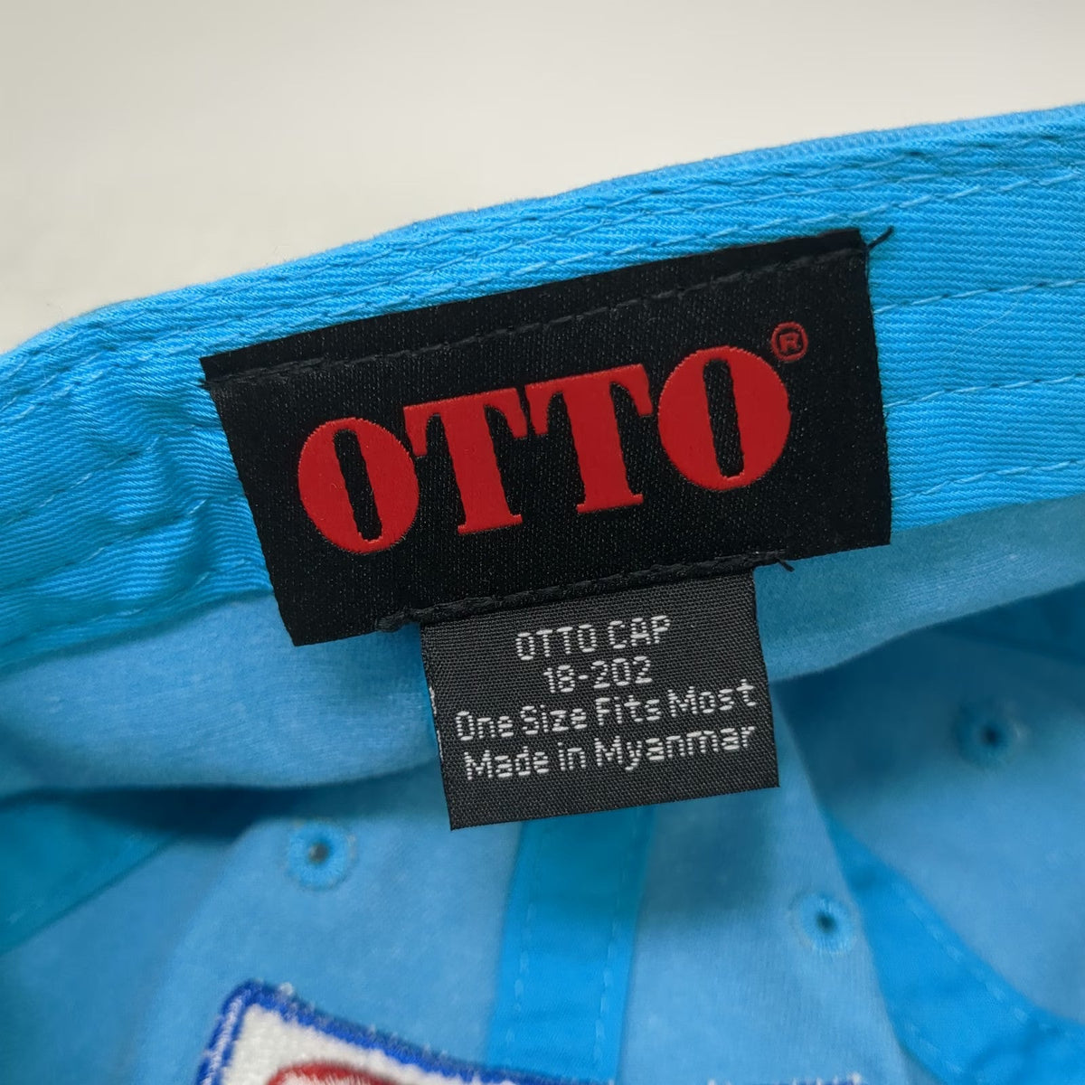 Otto Baseball Cap Blue One Size Republic Storage Patch Relaxed Fit Slideback Hat