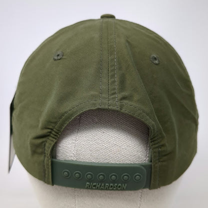 Richardson 5 Panel Green One Size Black Rifle Coffee Patch Rope Snapback Hat
