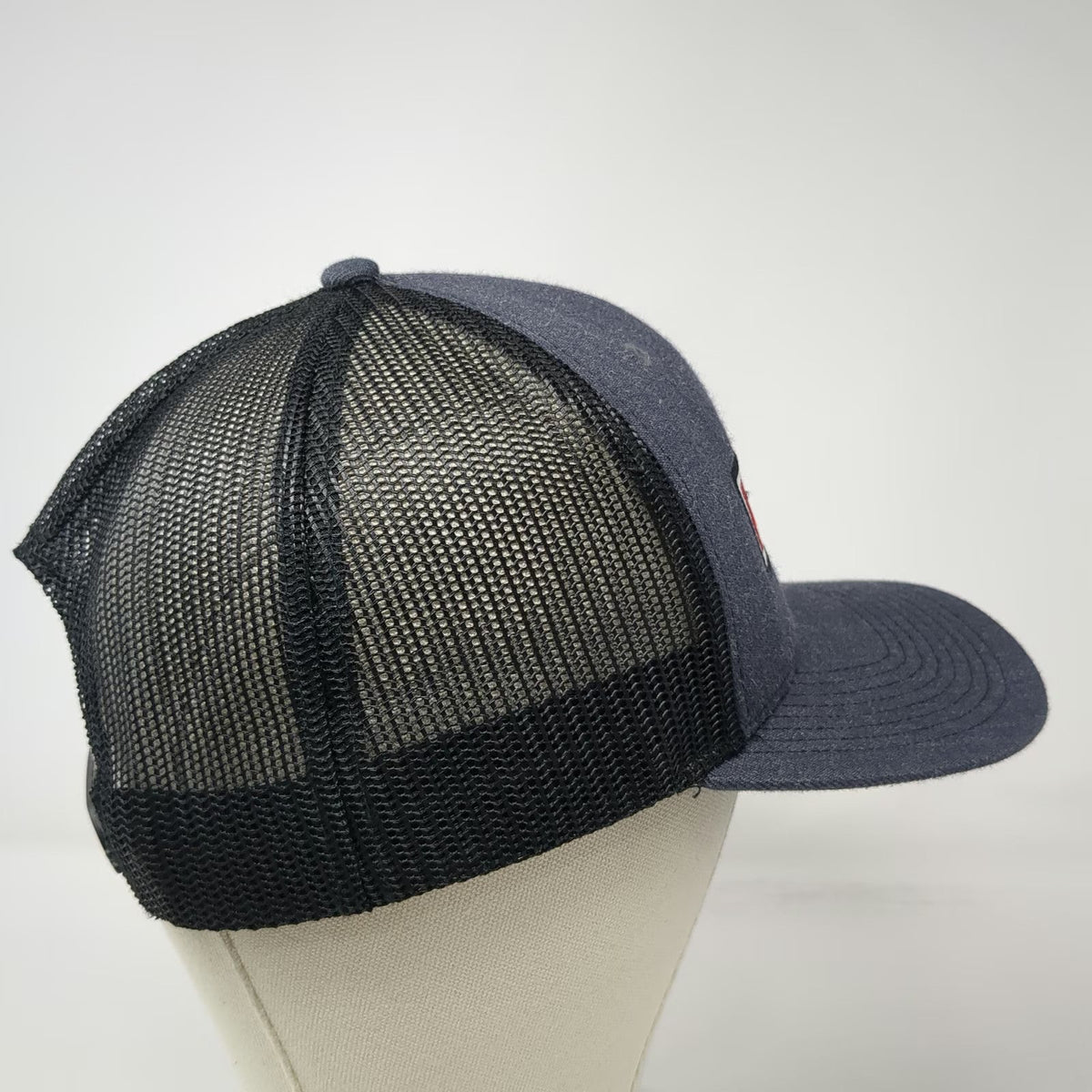 Fahrenheit Trucker Hat Gray One Size Shea Concrete Products Patch Mesh Snapback