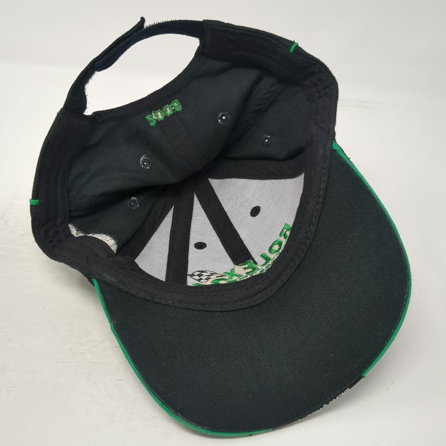 Rolex Daytona 24 2008 Champions Club Black One Size Baseball Cap Hat Mesh Green
