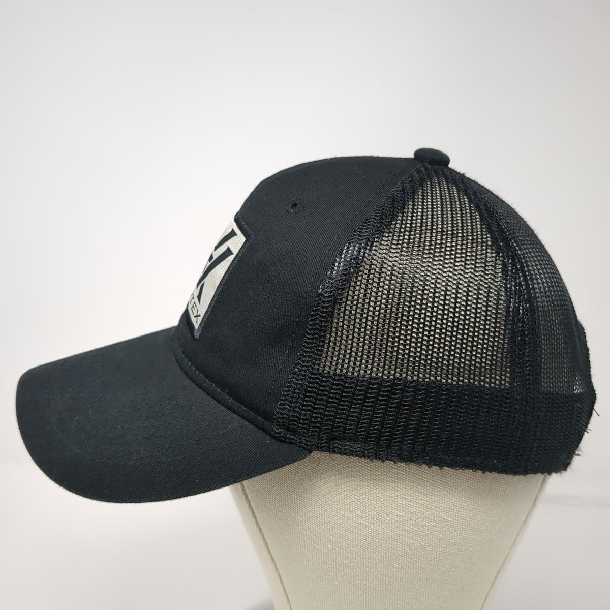 Vortex Trucker Hat Black One Size Mesh Back Snapback Logo Patch Optic Logo