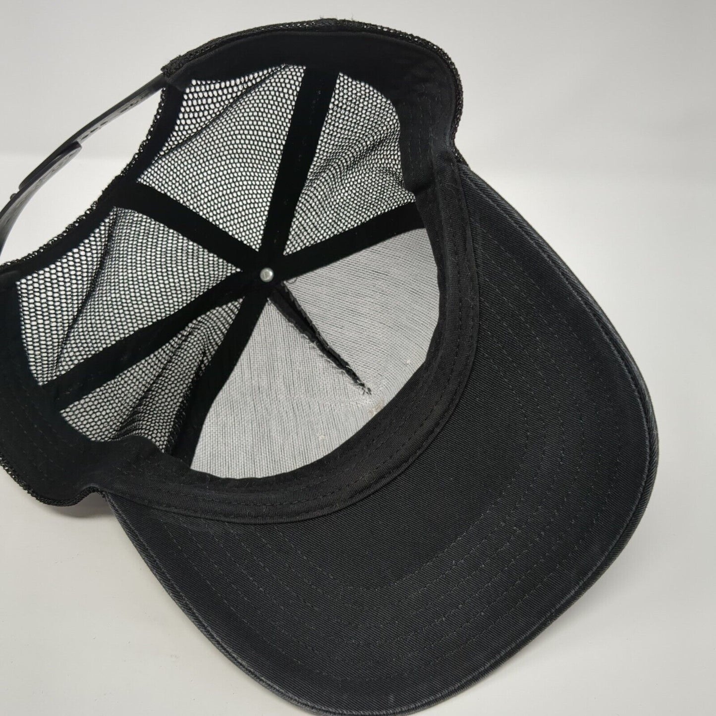 Cross Wrench Snapback Mesh Back Trucker Hat Black One Size Adjustable