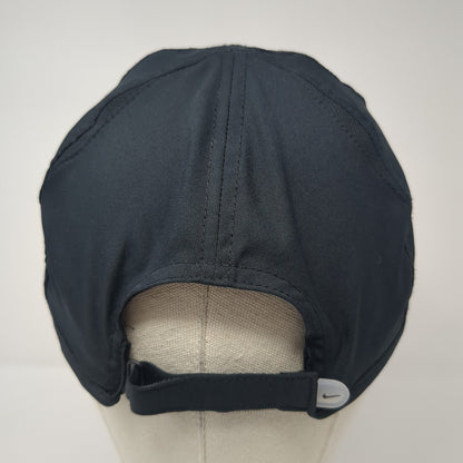 Nike Swoosh Strapback Hat Black One Size Embroidered Logo Featherlight