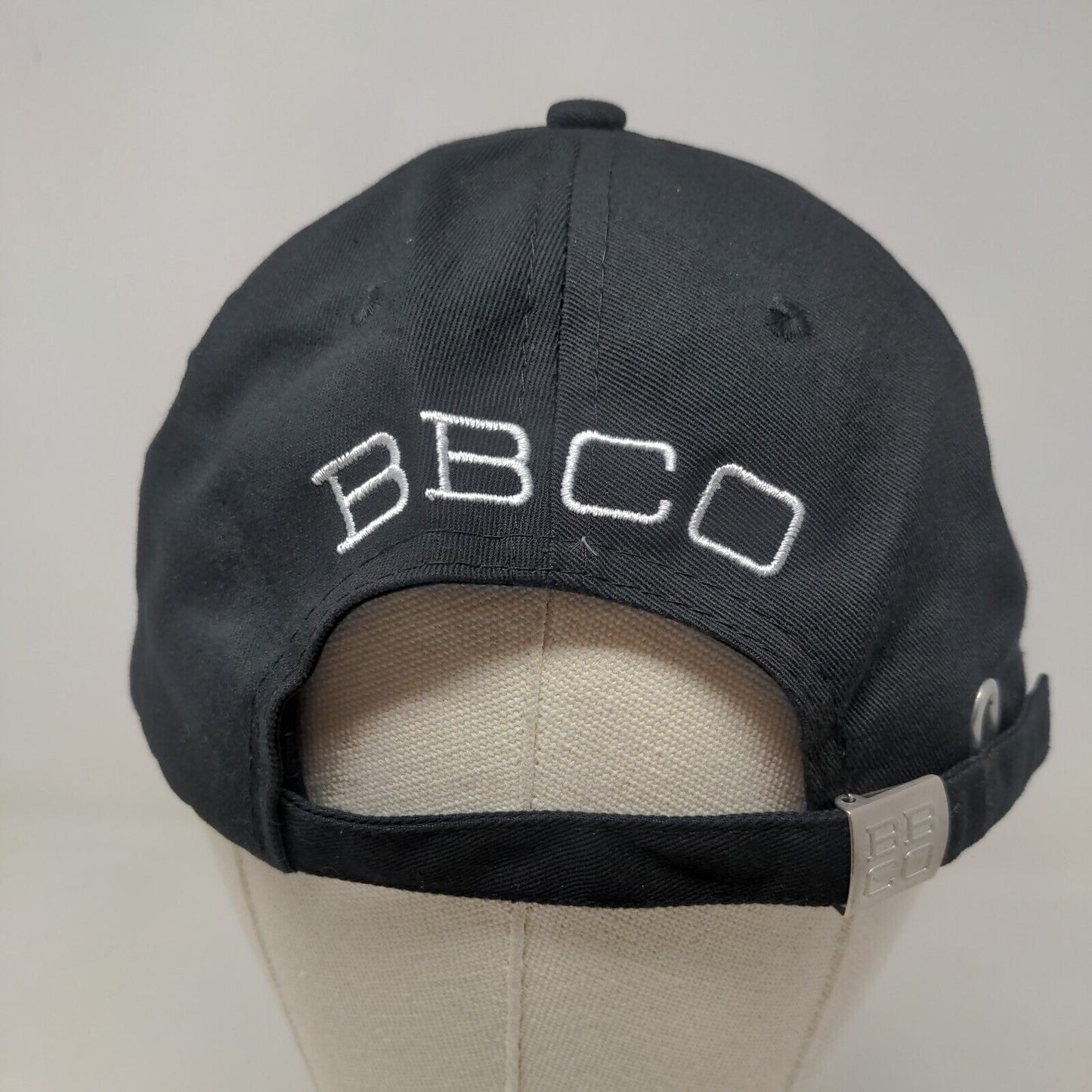 Burlington Beer Company Men's Slideback Hat Black Embroidered Logo