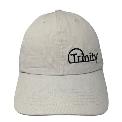 Trinity Slideback Hat Tan OSFM Adjustable Embroidered Cotton Quake City Caps