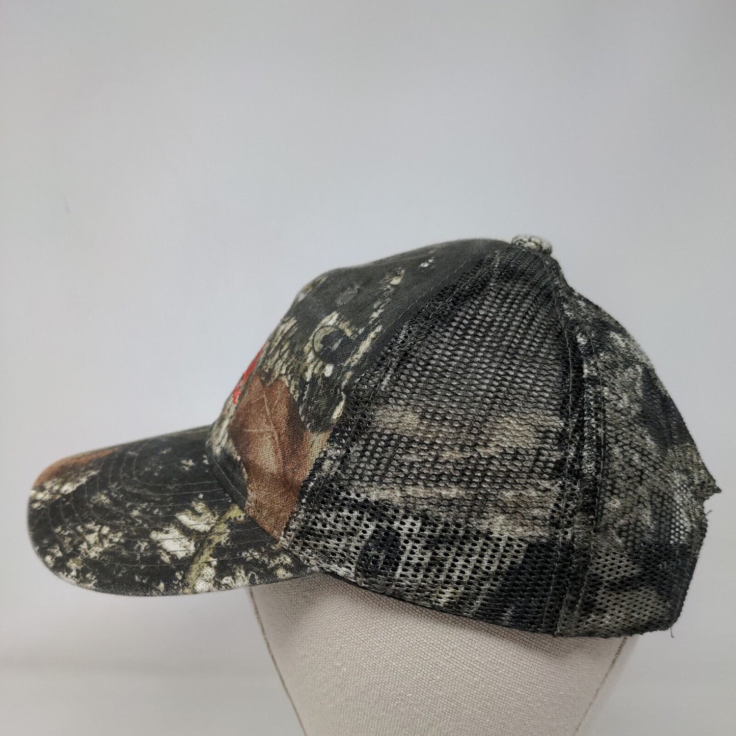 RK OIL LLC Strapback Mesh Back Trucker Hat Camo OSFM Embroidered
