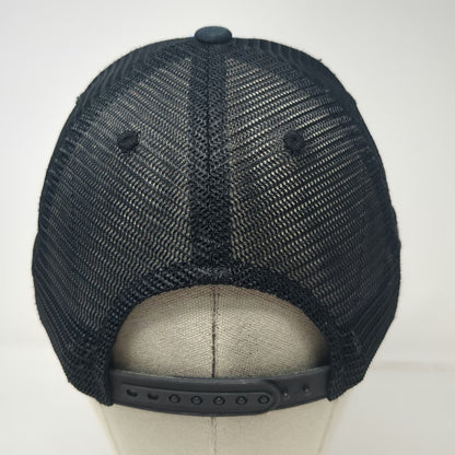 Yellowstone National Park Geyser Black Trucker Hat One Size Mesh Snapback Patch