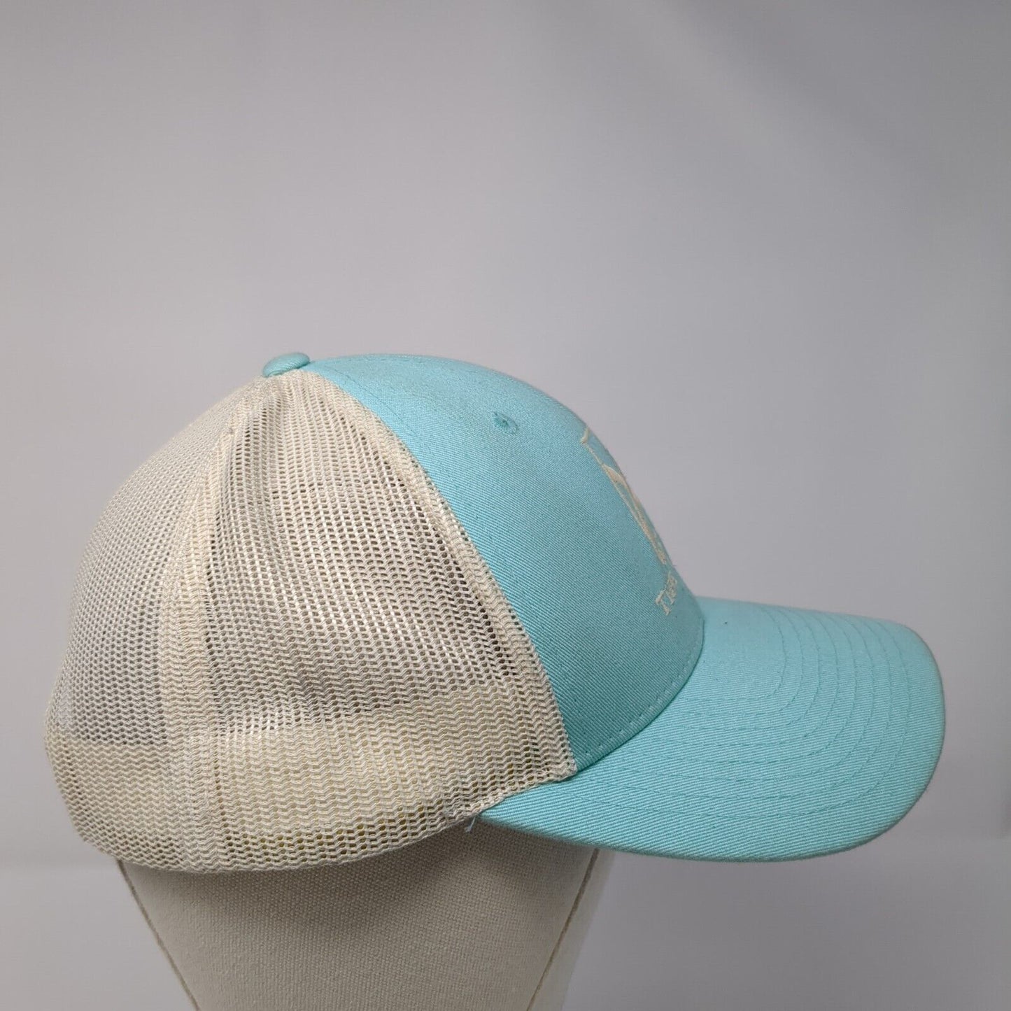 The South Snapback Mesh Back Trucker Hat Blue One Size Adjustable