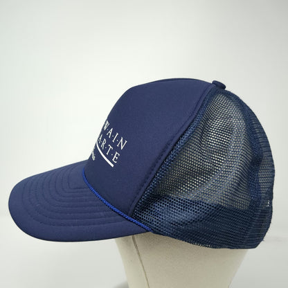 Nissun Trucker Hat Blue One Size Twain Harte California Pinecone Foam Rope Hat