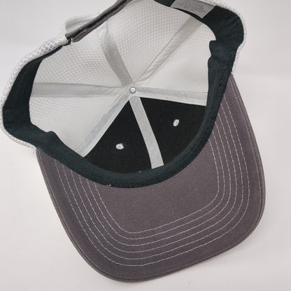 Bestbath Strapback Trucker Hat Gray One Size Adjustable Embroidered Mesh Back